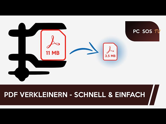 PDF verkleinern/komprimieren schnell, einfach und kostenlos - PC SOS TV