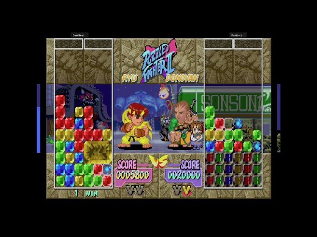 Super Puzzle Fighter II X - DaveBeer VS Daptosto 🇯🇲🇯🇲 Fightcade 2 flycast_dc_spf2x #capcom #snk