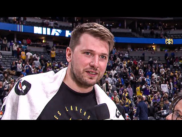 Luka Doncic talks BIG WIN vs Nuggets, Postgame Interview 🎤