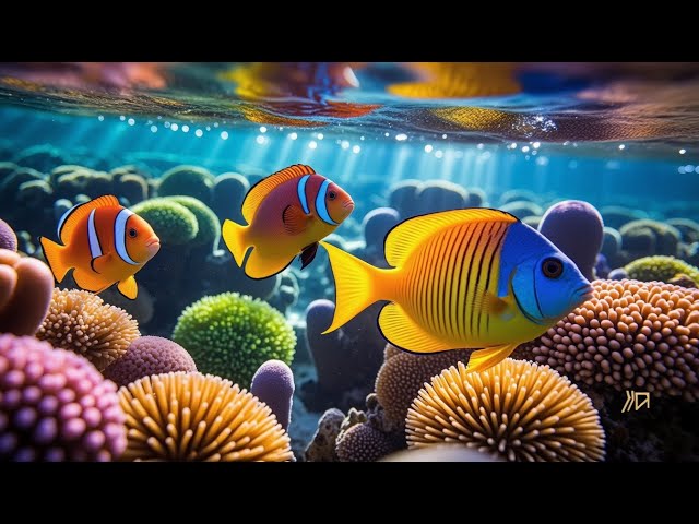 4K (50 FPS) STUNNING UNDERWATER WONDERS OF THE RED SEA - Relaxing Piano Coral Reefs & Colorful Sea 1