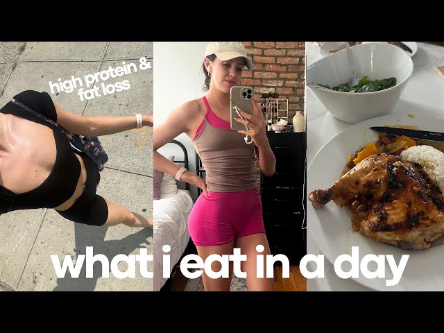 what i eat in a day to stay toned | healthy & high protein