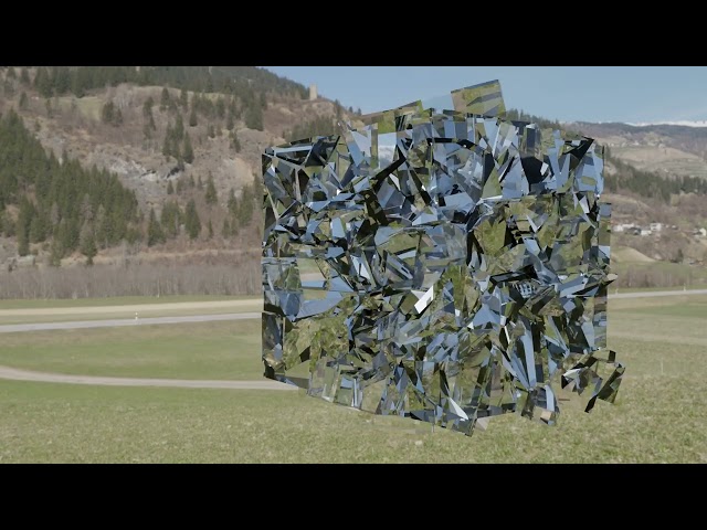 Exploding glass cube!