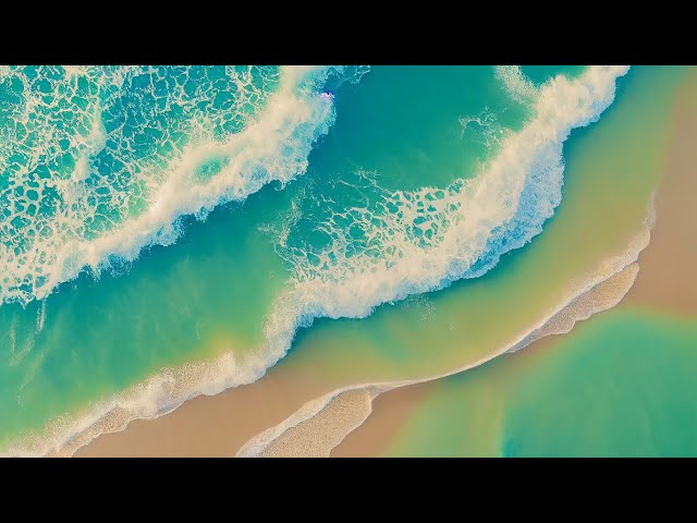 1 Hour Relaxing Music with Ocean Wave Sounds [4k] (Ocean & Piano)