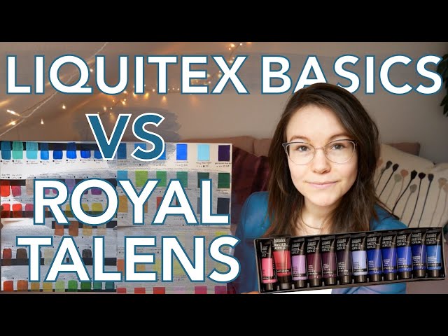 What Acrylic Paint Set To Buy | Review and Test | Liquitex Basics Full Set | Royal Talens Amsterdam