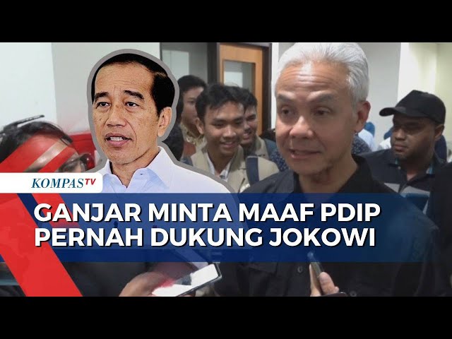 Ganjar Pranowo Minta Maaf PDIP Pernah Dukung Jokowi 2 Periode, ini Alasannya