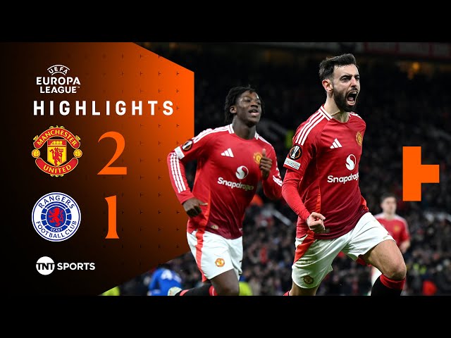 Bruno Fernandes Last Minute Winner! 🤯 | Man United 2-1 Rangers | UEFA Europa League Highlights