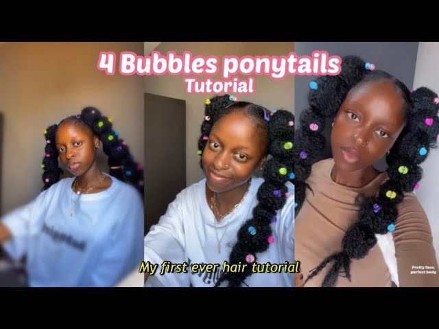 HOW TO : Bubbles ponytails hairstyle tutorial