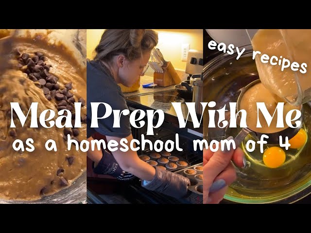 *NEW* MEAL PREP AS A HOMESCHOOL MOM OF 4: productive Monday, daily homeschool routine, winter arc