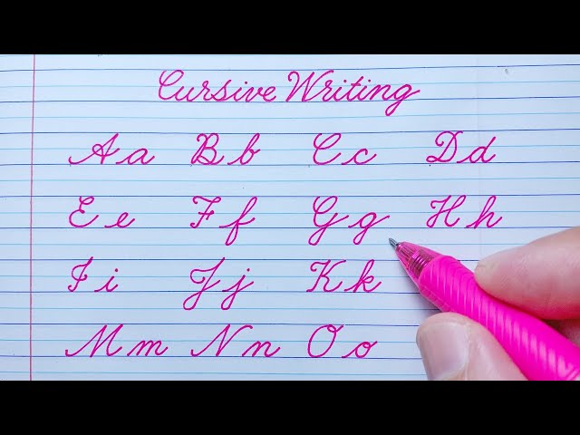 Cursive writing a to z | Cursive abcd | Cursive letters abcd | Cursive handwriting practice abcd abc