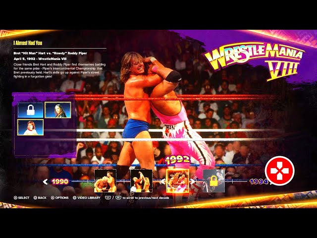 WWE 2K24 Showcase: Bret "Hit Man" Hart vs. "Rowdy" Roddy Piper | WrestleMania 8