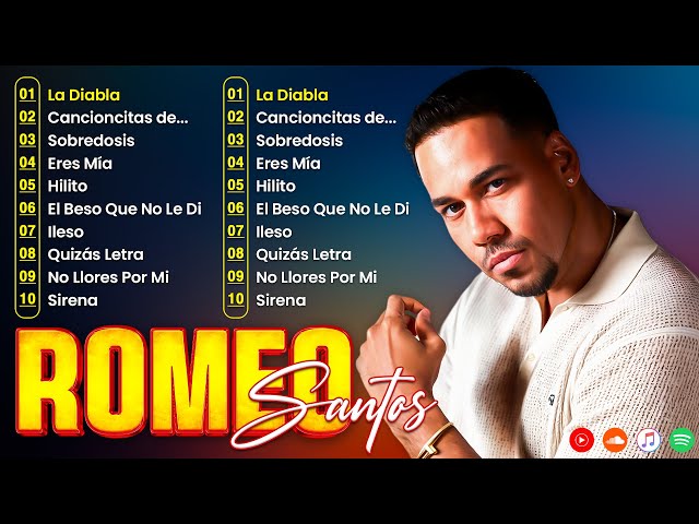 Romeo Santos - Éxitos Sus Mejores Románticas - Mejores Canciones De Romeo  Mix Bachatas