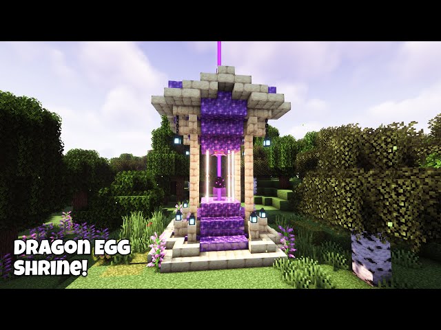 Minecraft 1.20 | How to Build a Magical Dragon Egg Shrine!