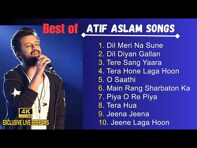 🔴 Live | Best Of Atif Aslam | Atif Aslam Top 10 Songs Jukebox | Atif Aslam Hit Songs 2024