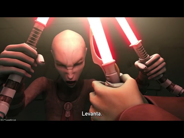 The Clone Wars | Escena: "Asajj Ventress  y Savage Opress VS. Dooku" | HD