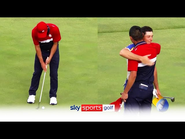 The moment USA won the Ryder Cup at Whistling Straits!