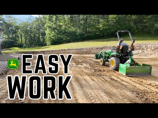 Ultimate Landscaping with the John Deere 2025R | Rake, Backhoe & Box Blade Attachments