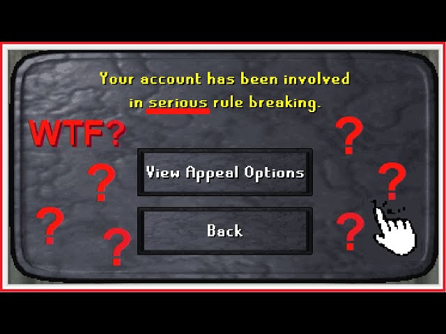 Jagex Banned Me? (for no reason)