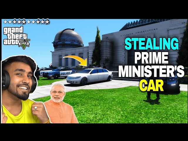 I STOLE PRIME MINISTER'S CAR IN GTA 5 - TECHNO GAMERZ GTA 5 GAMEPLAY #157