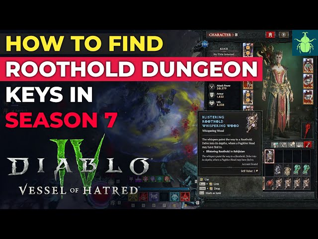 Diablo 4 - How To Find Roothold Dungeon Keys in Season 7