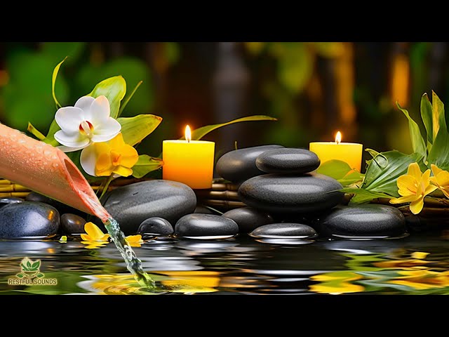 Relaxing Spa Music, Beautiful Piano Music, Calm Music, Meditation, Nature Sound, Bamboo Water Sounds