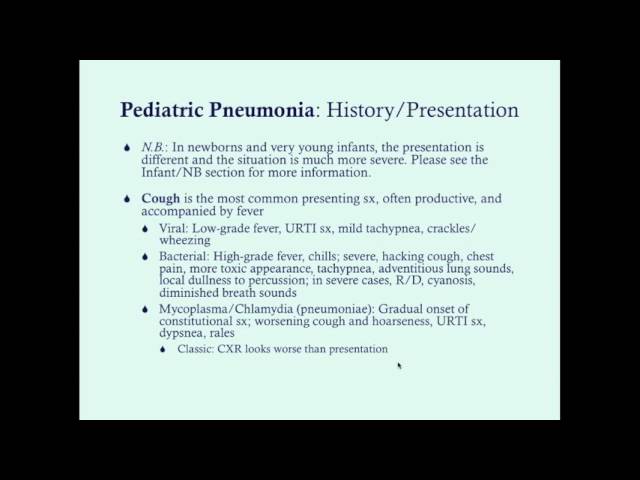 Pediatric Pneumonia - CRASH! Medical Review Series