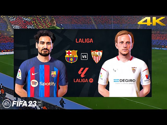 FIFA 23 - Barcelona vs. Sevilla - Joao Cancelo Felix Ramos - La Liga 23/24 | PC [4K60]