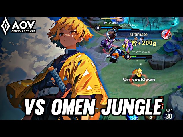 AOV : MURAD/ZENITSU GAMEPLAY | VS OMEN JUNGLE - ARENA OF VALOR LIÊNQUÂNMOBILE ROV