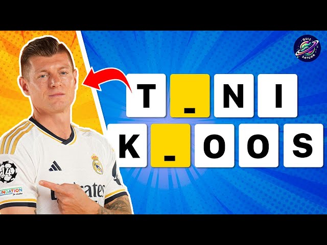 GUESS THE PLAYER WITH MISSING LETTERS ⚽️🔥 FOOTBALL QUIZ 2024