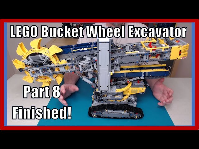 LEGO Technic - Bucket Wheel Excavator - Part 8 - finishing touches and motor function showcase