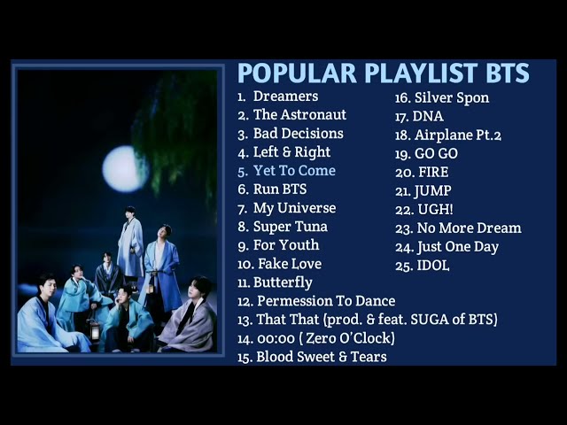 BTS 방탄소년단 PLAYLIST Best Songs Updated 2023