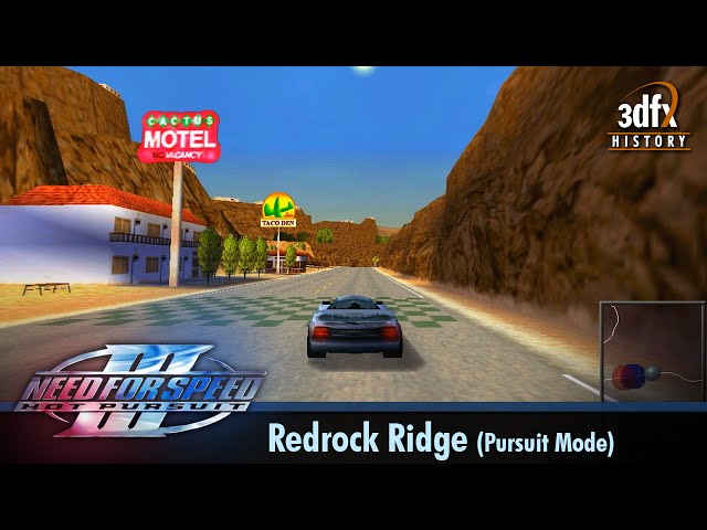 3dfx Voodoo 2 SLI - Need For Speed III: Hot Pursuit - Redrock Ridge (Pursuit Mode) [Gameplay]