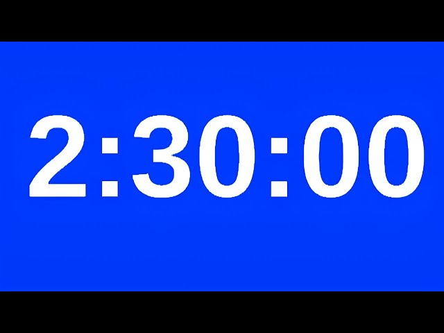 2 hour 30 minute countdown timer asmr