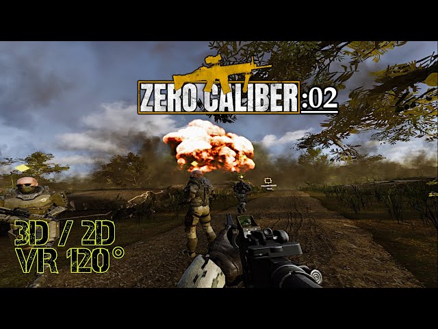 Zero Caliber VR [:02] Campaign: "Timber Part 2" [3D/2D VR120°] (Info about 3D in description)