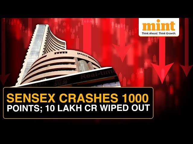 Sensex Crash: Bloodbath On Dalal Street, 10 Lakh Crore Wiped Out | Why The Market Fell | Details