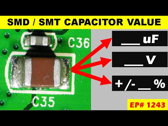 {1243} Decoding SMD Ceramic capacitor to voltage and capacitor value