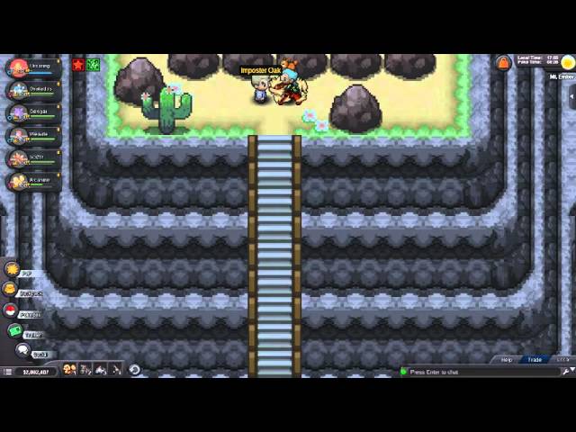 Pokemon Revolution Online vs Jackson ,Imposter Oak , Erika ( Sevii Island)