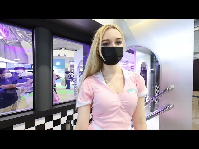 【8K VR180 3D】東京ゲームショウ2022 美女キャンギャル 1日目 TGS2022 Tokyo Game Show 2022 Campaign Girl CamGal 1st Day 14