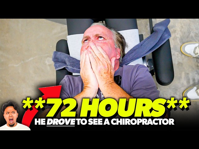 DROVE **72 HOURS** FOR A 'BACK CRACKING MIRACLE!' 😭😱 | Asmr Chiropractic Crunchy Pain | Dr Tubio