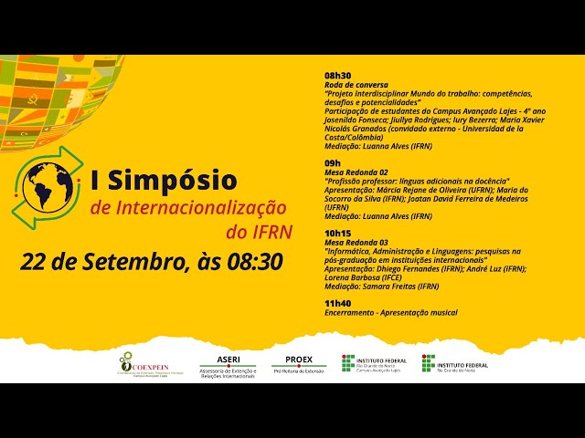 I Simpósio de Internacionalização do IFRN | SIF | 22.09.2021