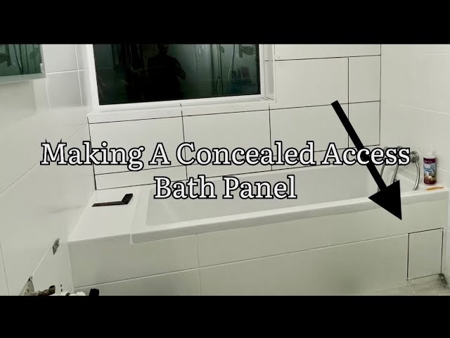 Making A Concealed Access Bath Panel, Making A Bath Service Panel