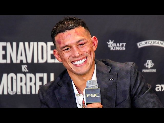 David Benavidez CLOWNS CANELO at full post fight press conference following win over David Morrell