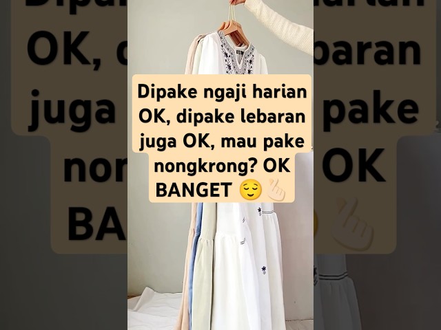 Aku sih beli yaa, cocok untuk semua situation sistong 😚. #lebaran2025 #ootdmuslim #outfitlebaran