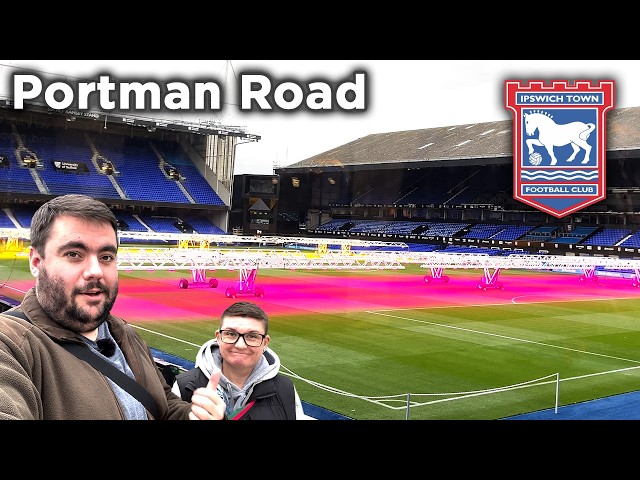 We walked to Portman Road and saw the pitch for FREE!