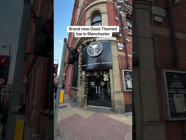 Oasis themed bar in Manchester 🎸 #oasis #oasisbar #manchester