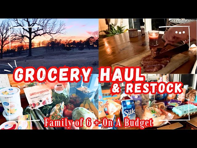 GROCERY HAUL & RESTOCK | On a Budget + From Scratch + Cheap Dinner Ideas + Low Income Homemaking