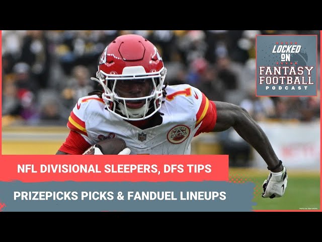 Fantasy football divisional playoffs BEST sleepers by position, DFS advice for PrizePicks & FanDuel