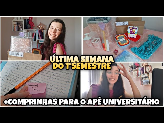 ÚLTIMA SEMANA DE AULA DO 1°SEMESTRE NA UNIVERSIDADE FEDERAL l Comprinhas para o Apê universitário