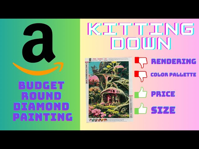 Kitting Down of a Round Budget Amazon Diamond Painting