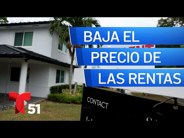 Baja el precio de la renta en Estados Unidos