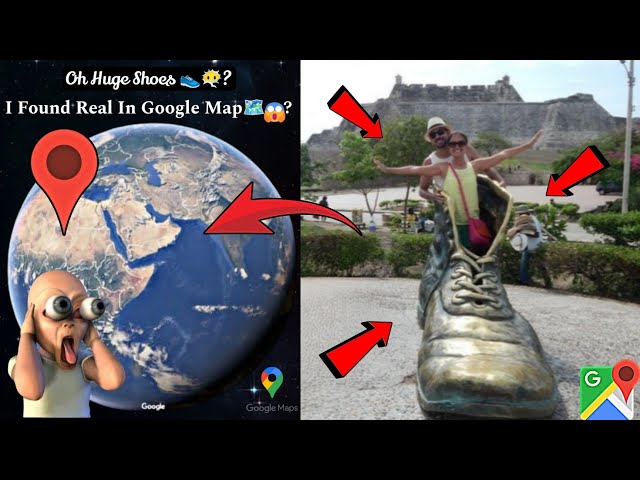 👟😶‍🌫️I Found Huge Size Shoes In Google Map🗺️? #trending #viralvideo #map #datadefender4u